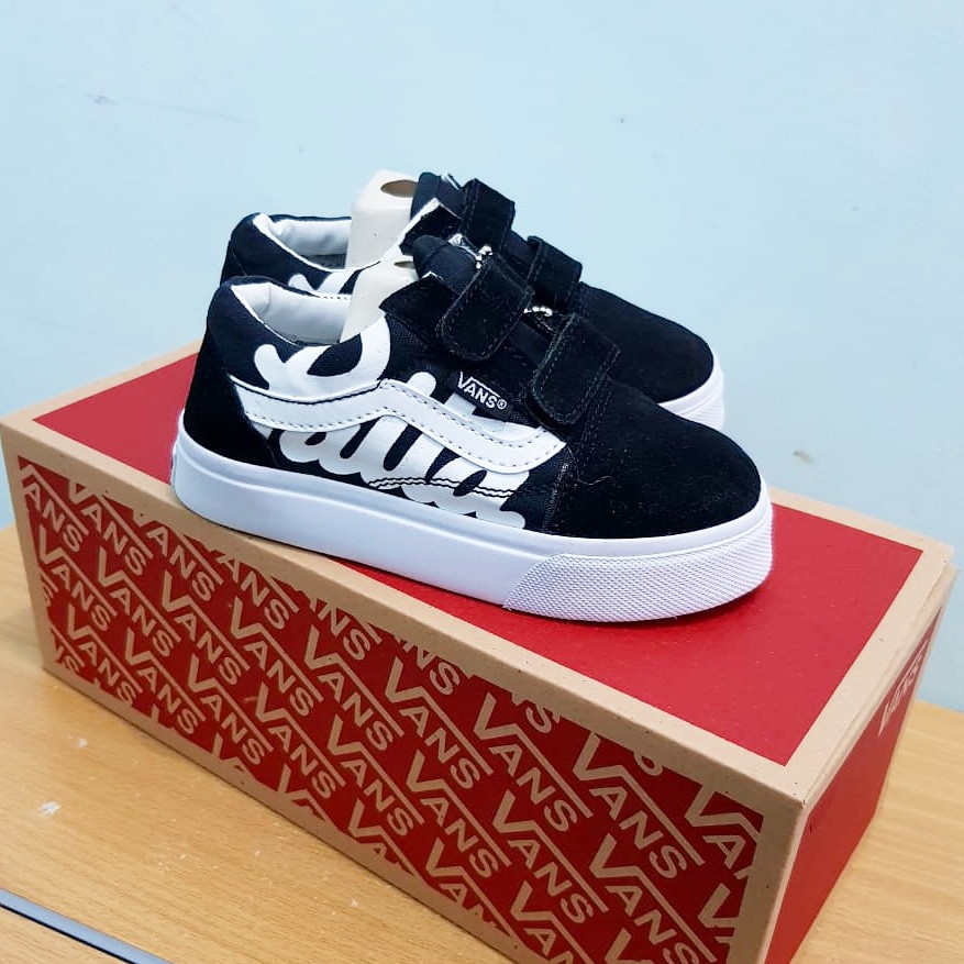 SEPATU VANS PATTA ANAK HITAM PEREJAT FASHION SPORT VANS KIDS