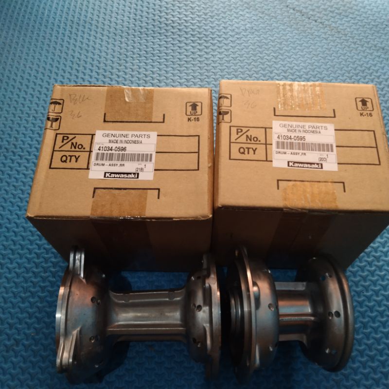 tromol depan belakang klx 150 hole 36 original Kawasaki 2pc