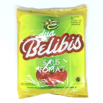 

Dua Belibis Saos Tomat Sachet 9gr 1Pack isi 24 pcs