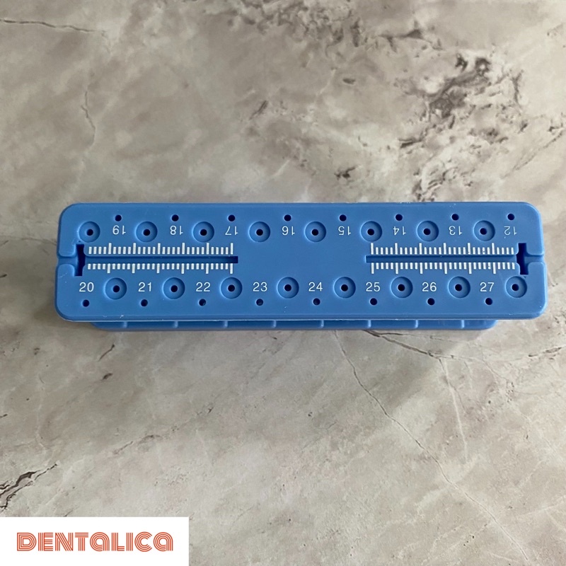 dental endo block / endo block / pengukur jarum endo / endo gauge