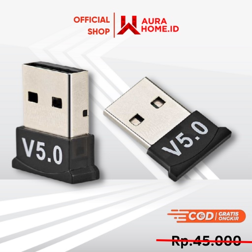 USB Mini Bluetooth 5.0 Receiver Dongle / Adapter USB Pemancar Audio Bluetooth Bluetoot Blutut Recevi