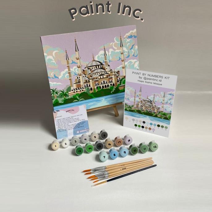 

Paint by Numbers Kit: Hagia Sophia Mosque| Paint Inc. ID | Lebaran