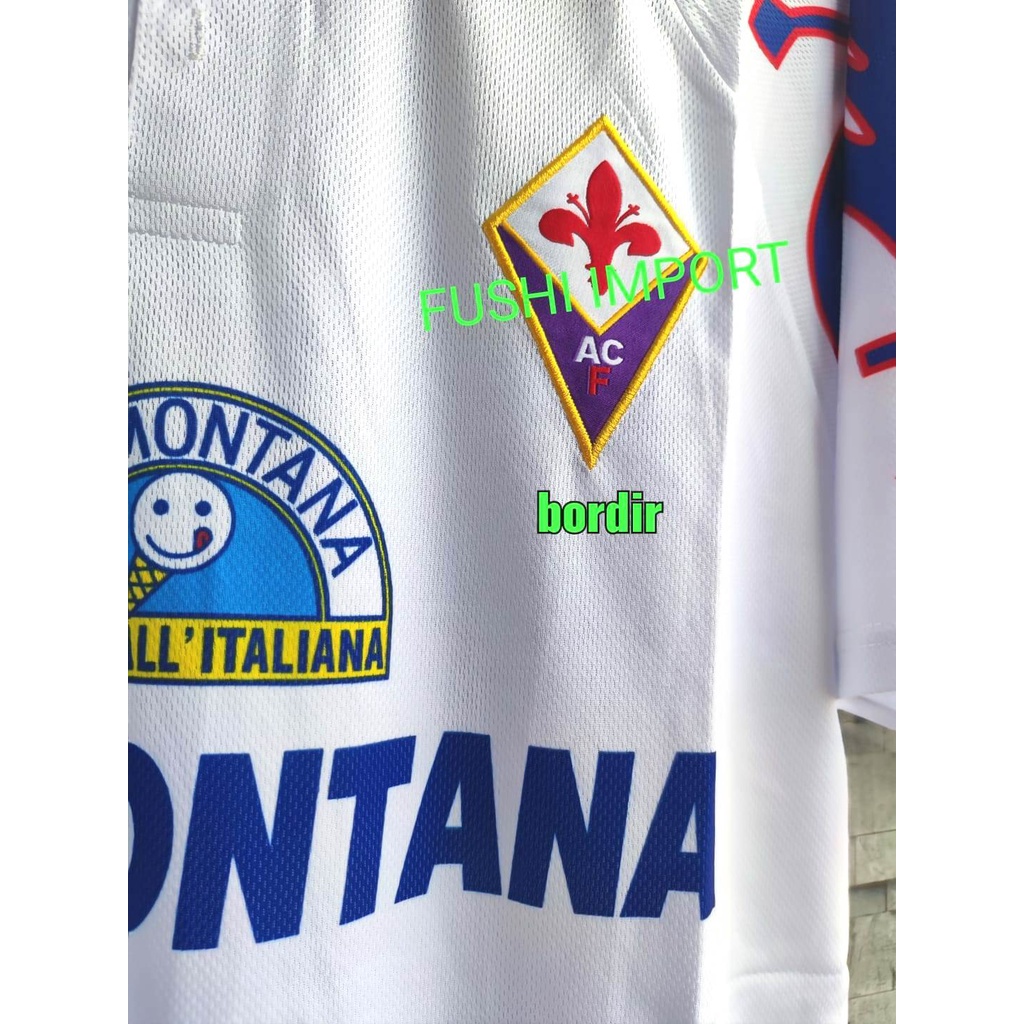 RETRO | Jersey Baju Bola Fiorentina Away 1995 1996 Grade Ori