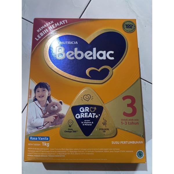 

Bebelac 3 Susu Pertumbuhan Vanila - Madu 1kg