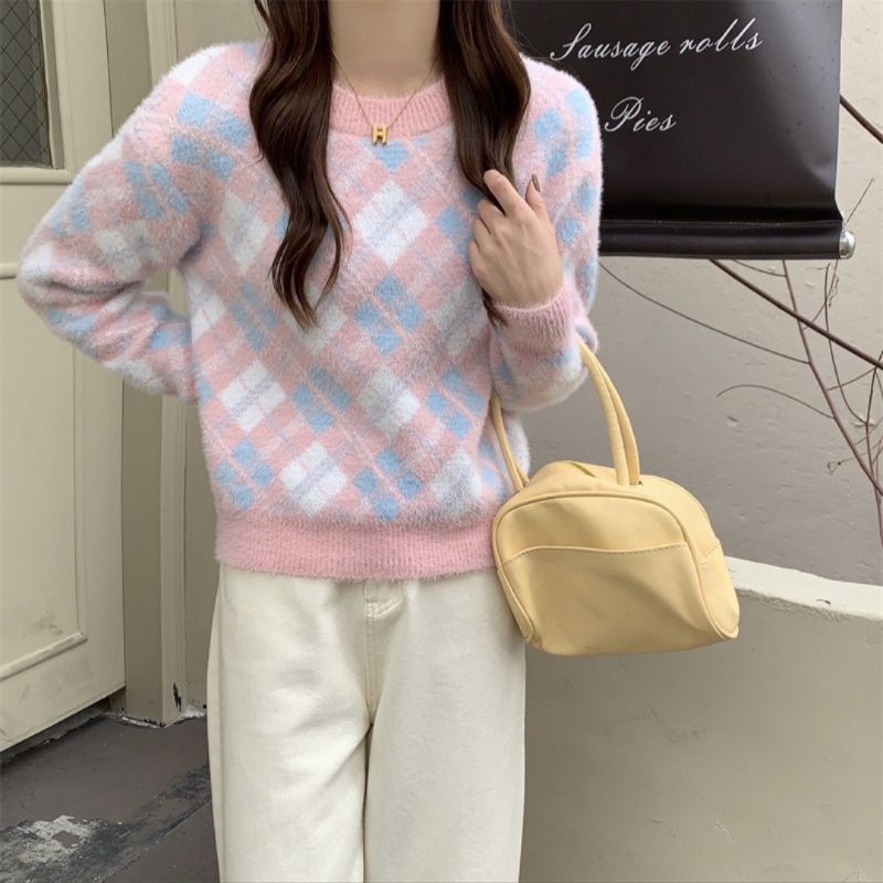 M FESYEN PAMA SWEATER RAJUT KOREAN STYLE OVERSIZE LENGAN PANJANG BLOUSE WANITA KOREAN STYLE SWEATER 