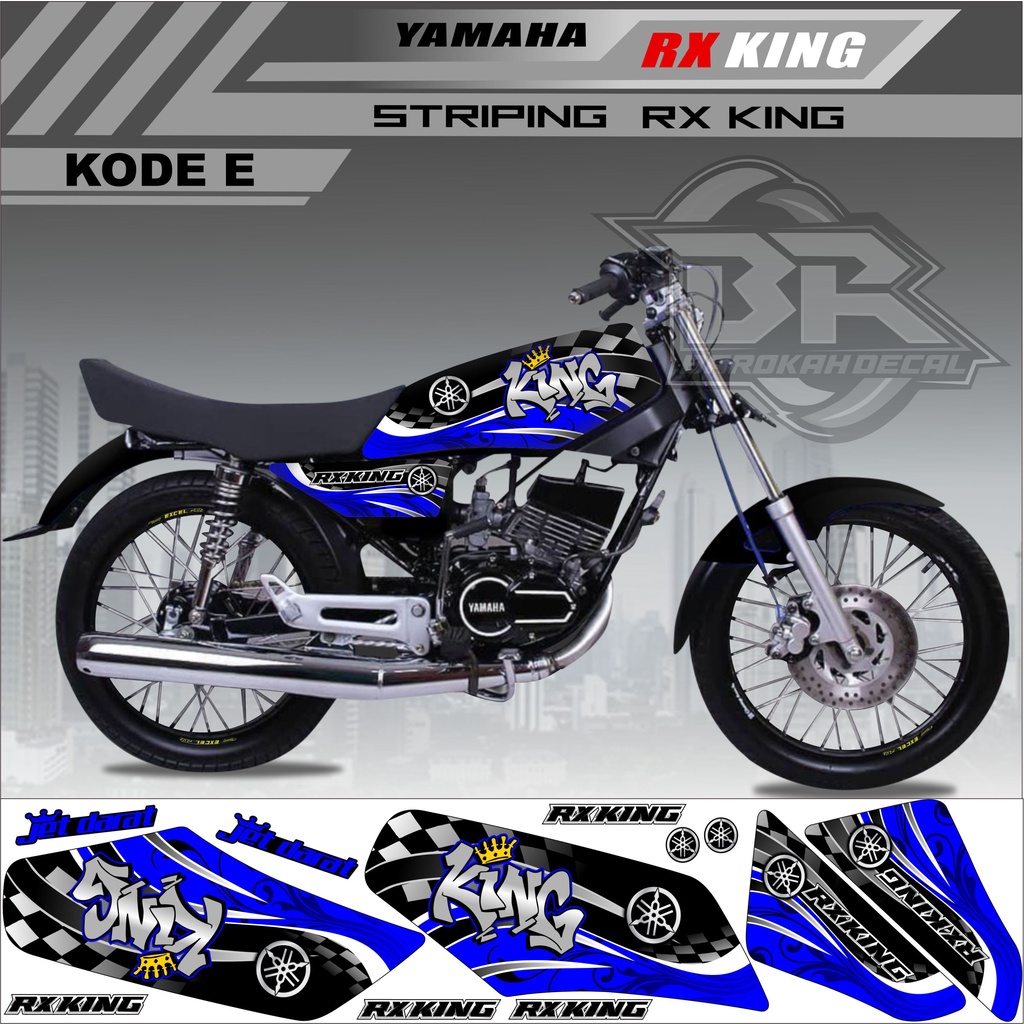 Sticker Rx King Variasi Stiker Lis Striping Rx King Kode E