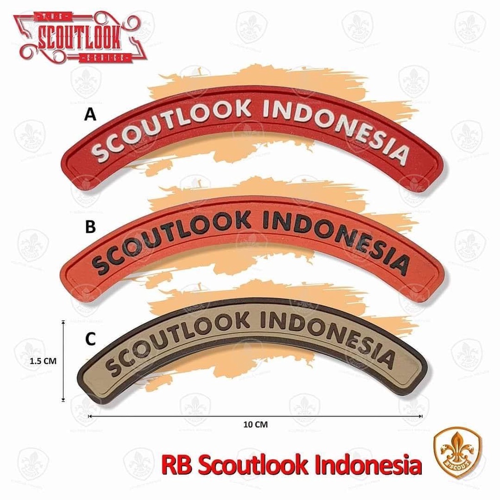 Bscout Scoutlook- Rubber Badge Pramuka