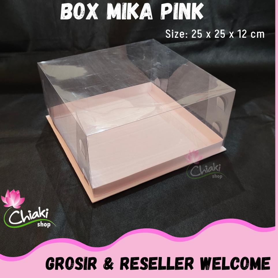 

#Sale➠ VNDH8 Box Mika PINK Uk 25 x 25 x T. 12 cm Cupcake isi 9 Cake Pudding Tart Dus Emas Karton Tebal CHIAKI Q81 ✼Kirim Langsung