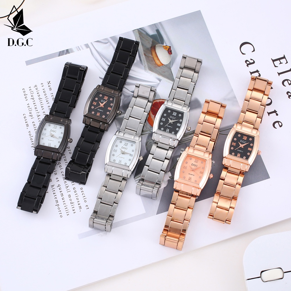 DGC Jam Tangan Couple Kuarsa baja menonton pria dan wanita menonton murah watch C85