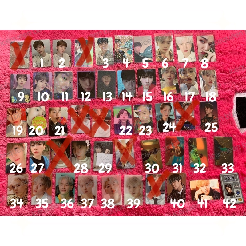 BAEKHYUN PHOTOCARD YIZHIYU / JAPAN ALBUM STARS GET YOU ALONE ADDICTED WHIPPING DROWN DISSAPEARED