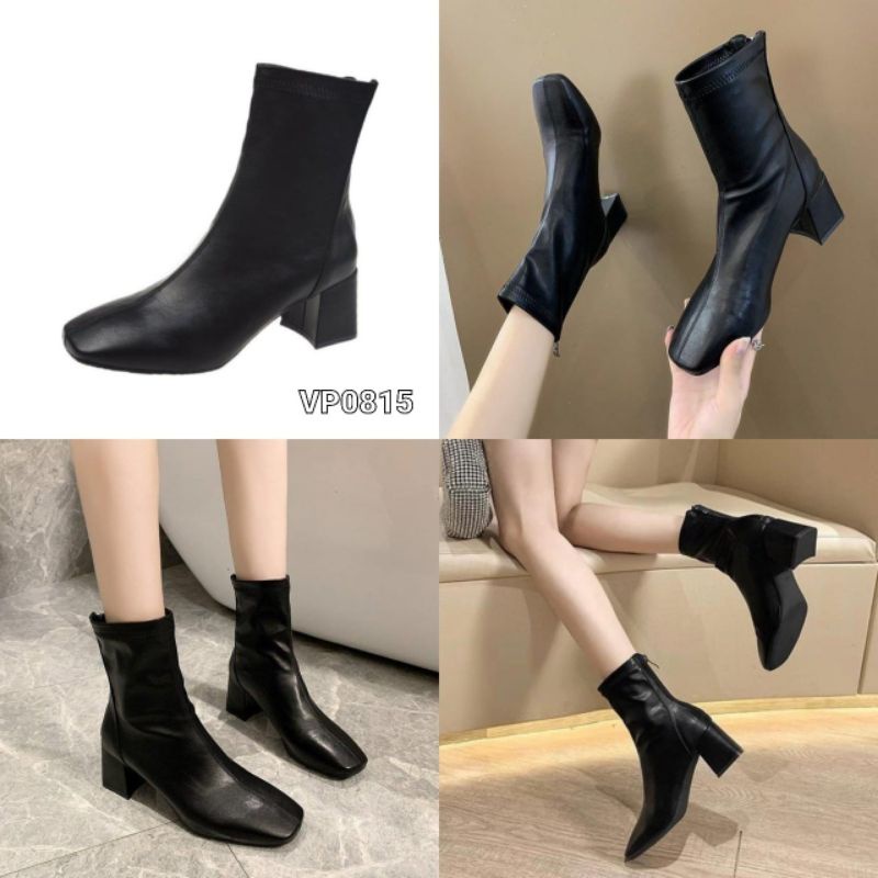 FHS Boots High Block Girly Casual Shoes Import Vp0815