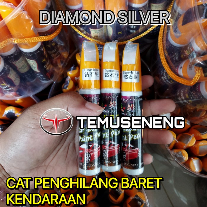 Diamond Silver Abu Muda Metalik Spidol Cat Anti Gores Mobil Motor