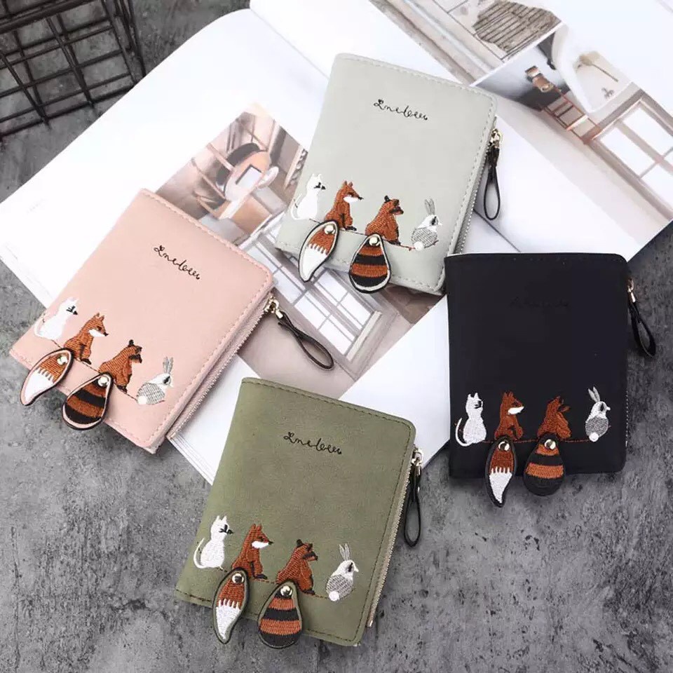 Dompet Wanita Import Cewek wallet Karakter Motif Cute Lucu Unik Impor J11FX Dompet Wanita Kecil Panj