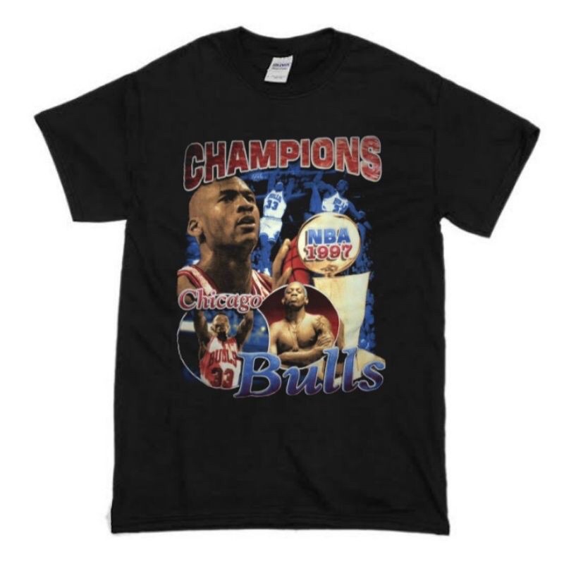 KAOS CHICAGO BULLS MICHAEL JORDAN | T-SHIRT VINTAGE MICHAEL JORDAN | BAJU CHICAGE BULLS BOOTLEG VINT