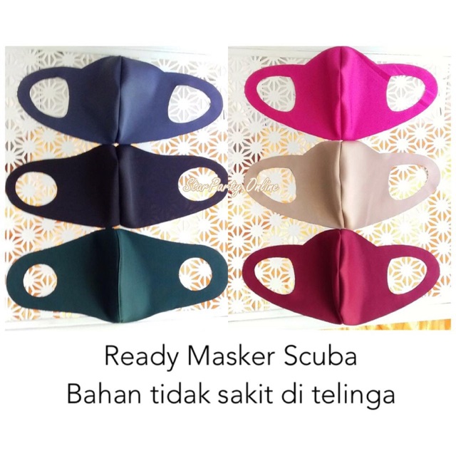 Masker Scuba Ecer /Masker Kain/ Masker Kain Scuba