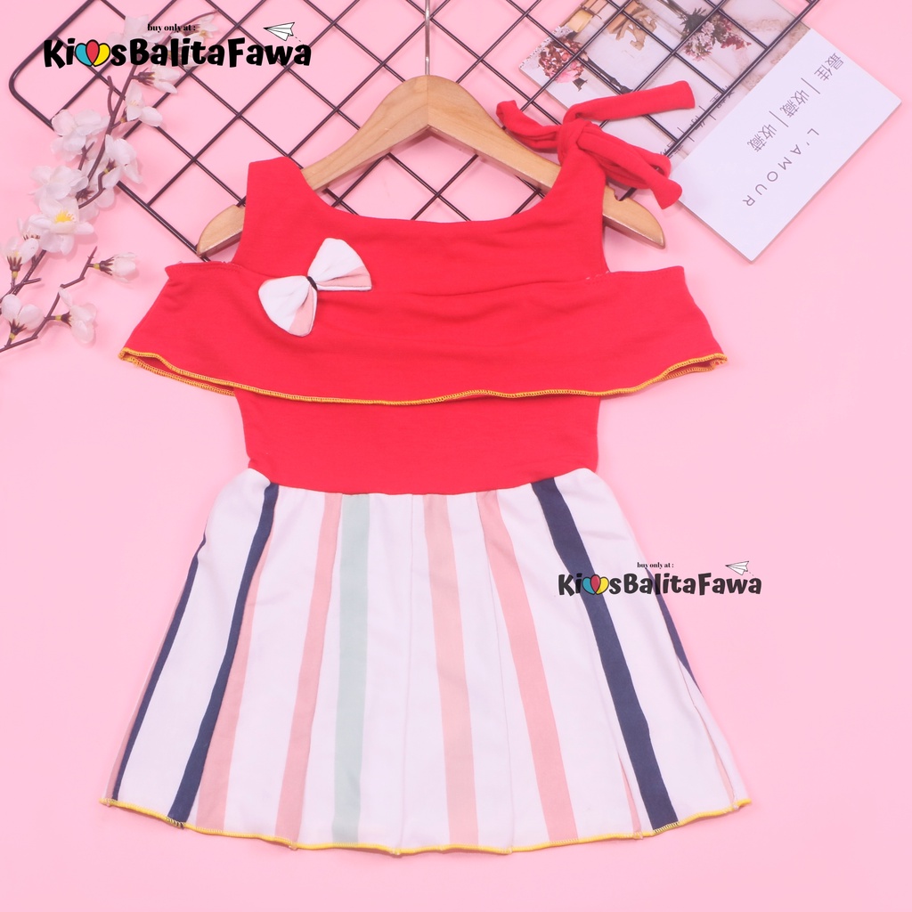 Dress Rachel uk Bayi 3-12 Bulan / Dres Model Kensi Baju Baby Perempuan Export Quality Gaun Pesta babycinnamon