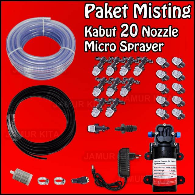 Sprayer Kabut / Embun / 20 Nozzle Micro Sprayer