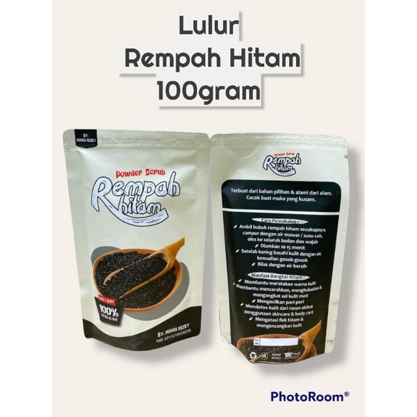 LULUR REMPAH HITAM 100 GRAM BY MAMA REZKY