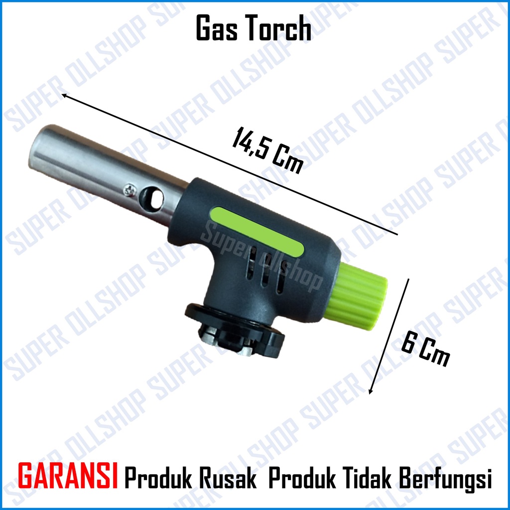 Kepala Gas Torch Flame Gun Portable Pemantik Api Hi Cook Kepala Las BBQ Murah