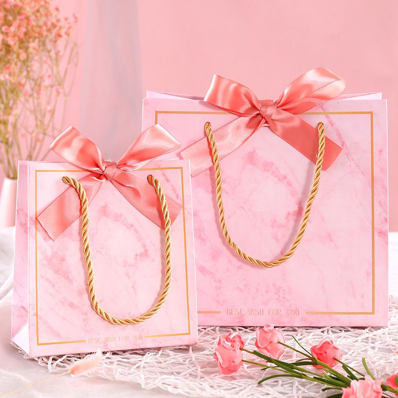 INS PAPER BAG KOREA PINK SHOPPING BAG/TAS HADIAH IMPORT PB-INS 2 PINK