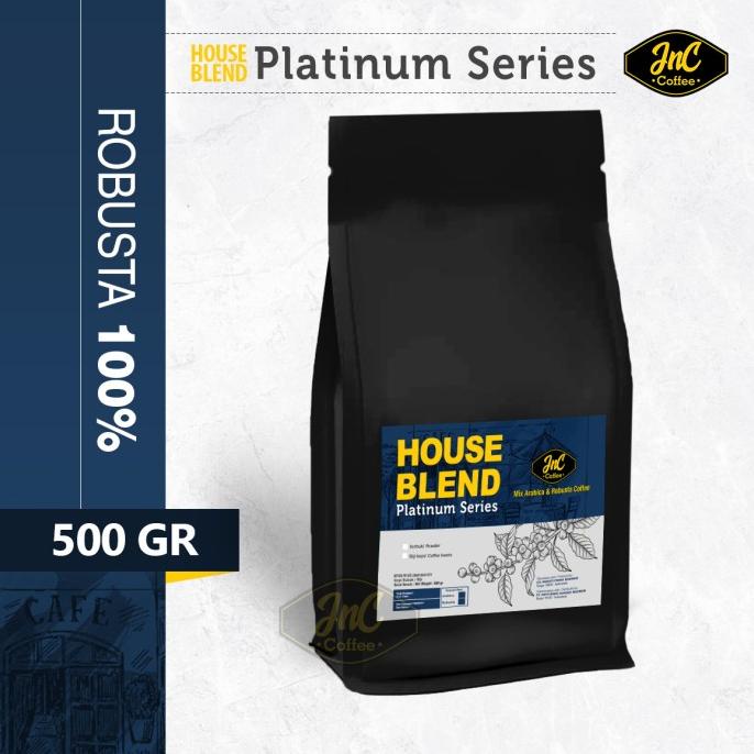 

[ COD ] JnC House Blend Platinum 100% Biji Kopi Robusta 500 Gr FREE ONGKIR Kode 743