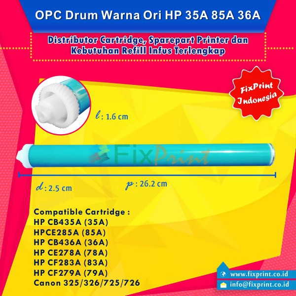 OPC Drum Cartridge CF279A 79A HP Pro M12nw M12 M26a M26nw Warna Ori