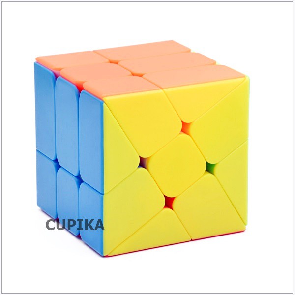 Rubik 3x3 QY QIYI Stickerless Windmill Fisher Unik murah