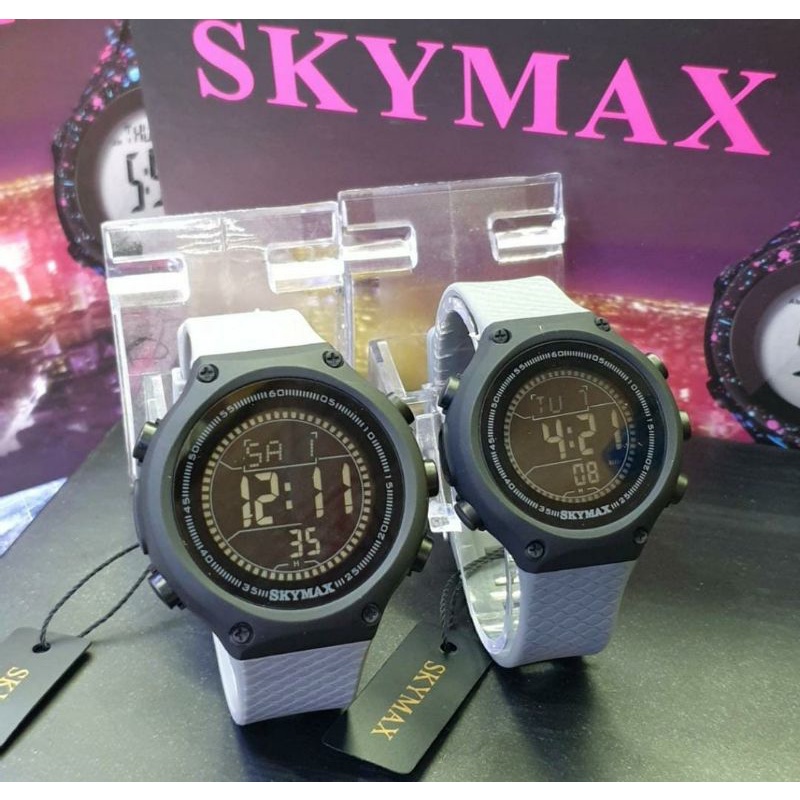 READY BERENANG. Jam Skymax Jam Tangan Anti Air Beli Satuan Beli Sepasang BisaJam Coupel Skymax COD