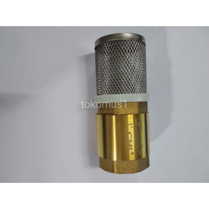 FOOT VALVE/FOOT KLEP/TUSEN KUNINGAN 3/4&quot;-1/2&quot;-1&quot; INCH