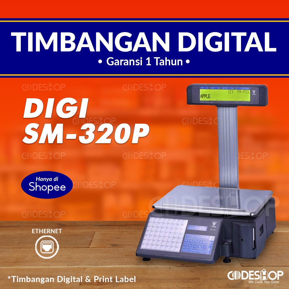 Timbangan Digital DIGI SM 320P Harga Buah Sayur SM320