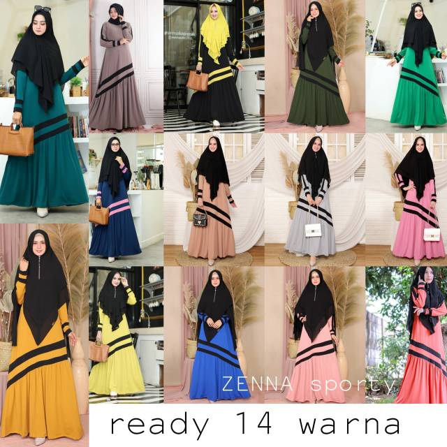 Gamis bahan Jersey