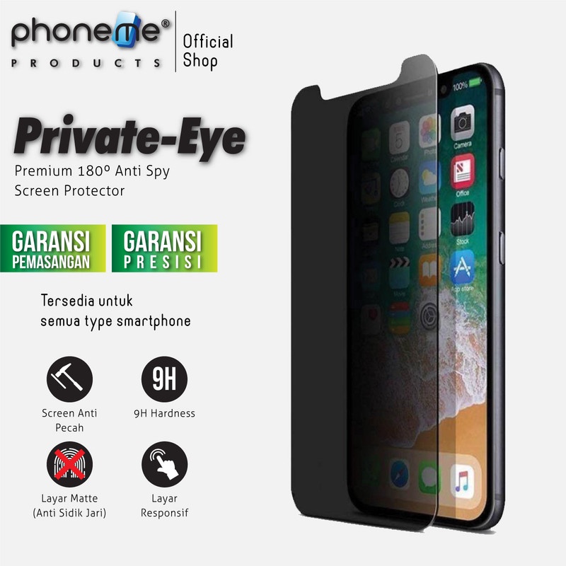 PhoneMe Apple Iphone 5 SE - Antispy Anti Spy Privacy Screen Protector