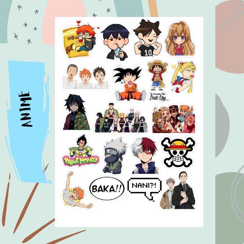 STICKER ANIME TUMBLR STICKER ONE PIECE STICKER CASE HP STICKER LAPTOP