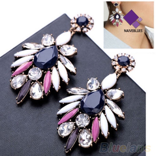 Anting Stud Berlian Imitasi Shiny Untuk Wanita