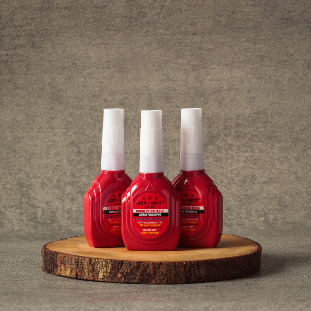 

(3Piece) Tipex/Correction Fluid Joy Art Merah