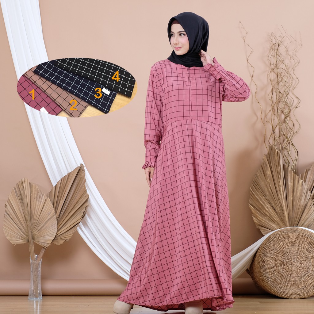 GAMIS SYARI MOTIF BUSUI TERBARU CYNTIA