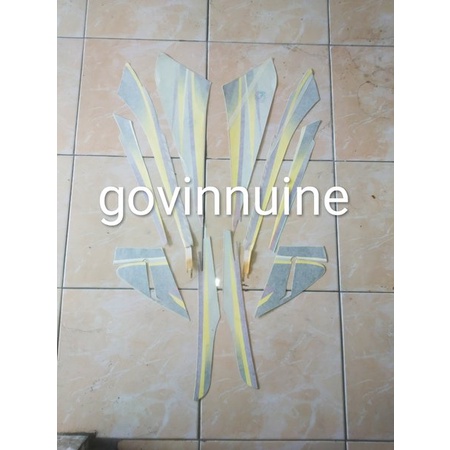 striping stiker sticker lis honda tiger 2001 merah original nos