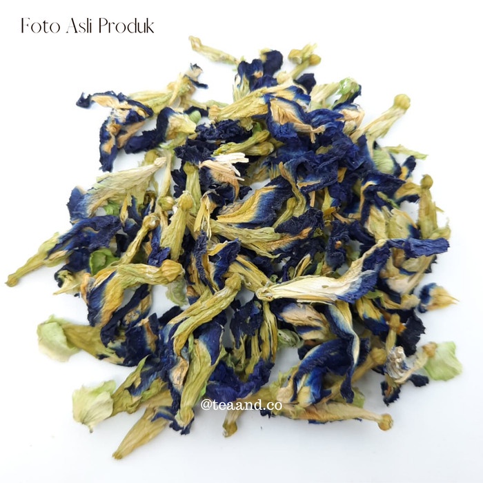 

LAINNYA-KEMASAN-MINUMAN- TEH BUNGA TELANG KERING/ BUTTERFLY PEA / BLUE PEA/ BLUE TEA/ TEH BIRU