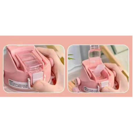 Botol Minum Viral Motivasi Penanda Waktu + Sticker 1.3 L / Botol Big Belly Gradasi Doff 1300ml KJ100