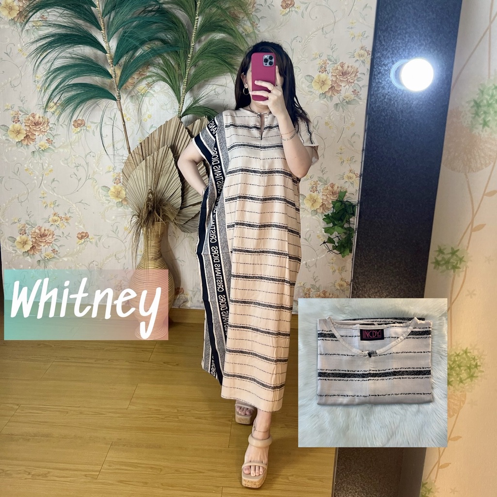 PART1 NCDY HOMEWEAR DASTER PANJANG SEMATA KAKI LD 130cm BUSUI FRIENDLY JUMBO-Whitney