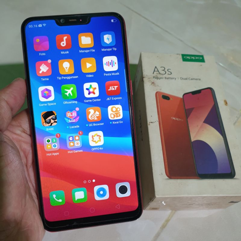 Oppo A3s 2/16 Ram 2gb Rom 16gb second berkualitas