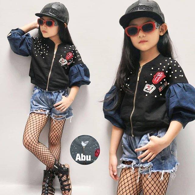 Jaket anak cewek import. Jaket anak keren jaket jeans cewek