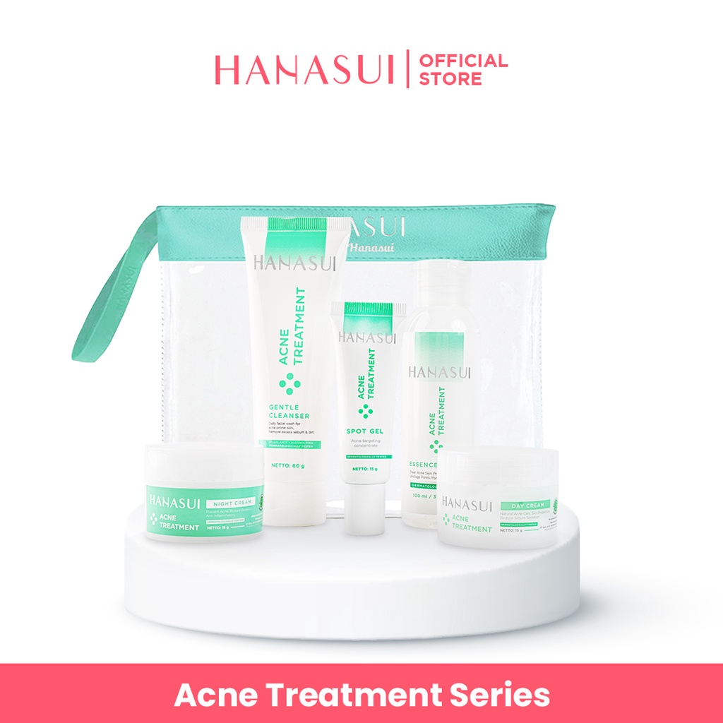 Jual Rangkaian Hanasui Acne Treatment Series | Shopee Indonesia