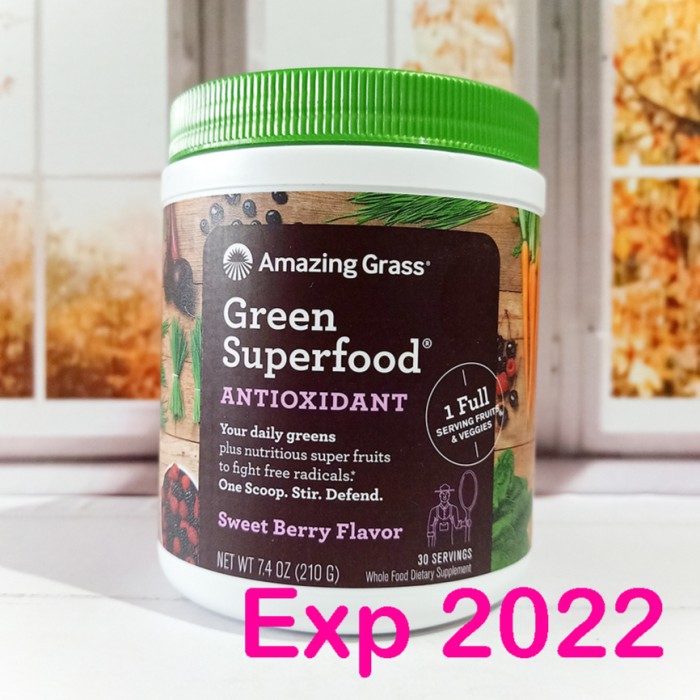 

Amazing Grass Green Superfood Antioxidant Sweet Berry Flavor 210g