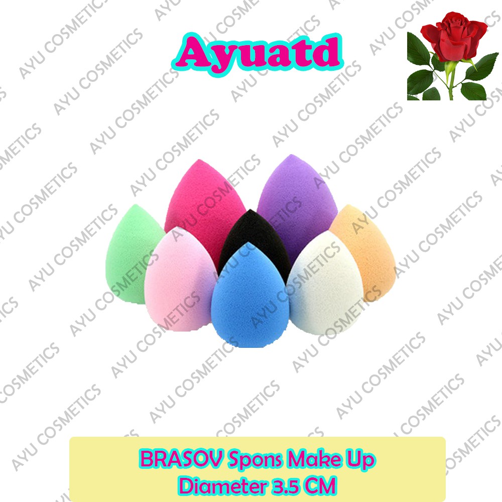 BRASOV Spons Make Up Diameter 3.5 CM Concealer Sponge Blending Spon Beauty Blender