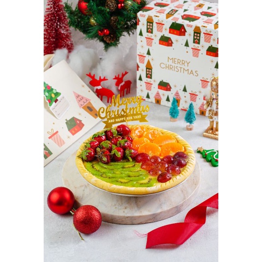 

Tart susu buah hampers Natal Merry Christmas +box+ godie bag BEST SELLER