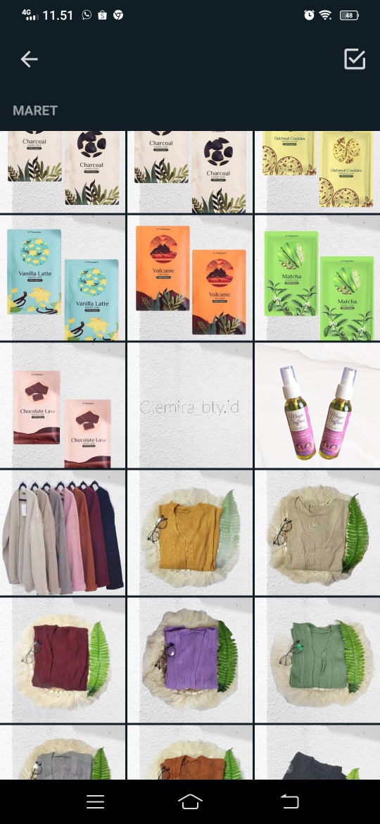 Plastik Ziplock Kombinasi Transparan Putih Uk 7,5x12 Cm Cocok Untuk Wadah Masker 25gr / Per Lembar