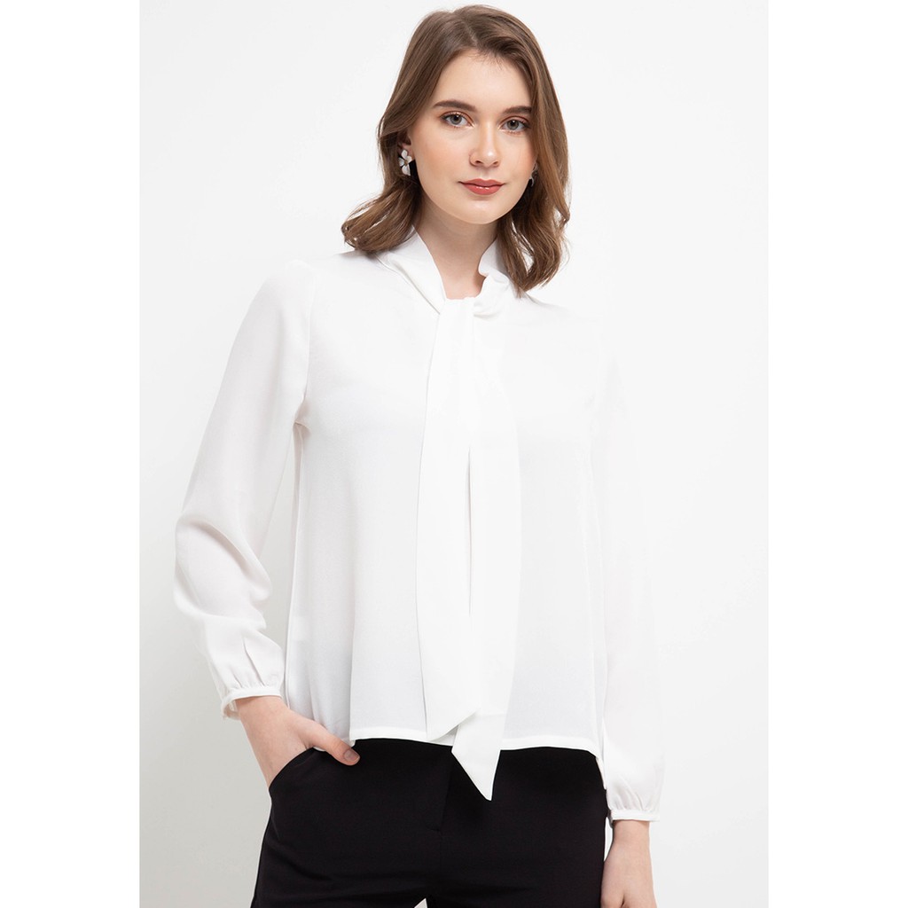 Seven Level - Vivian Blouse - Putih