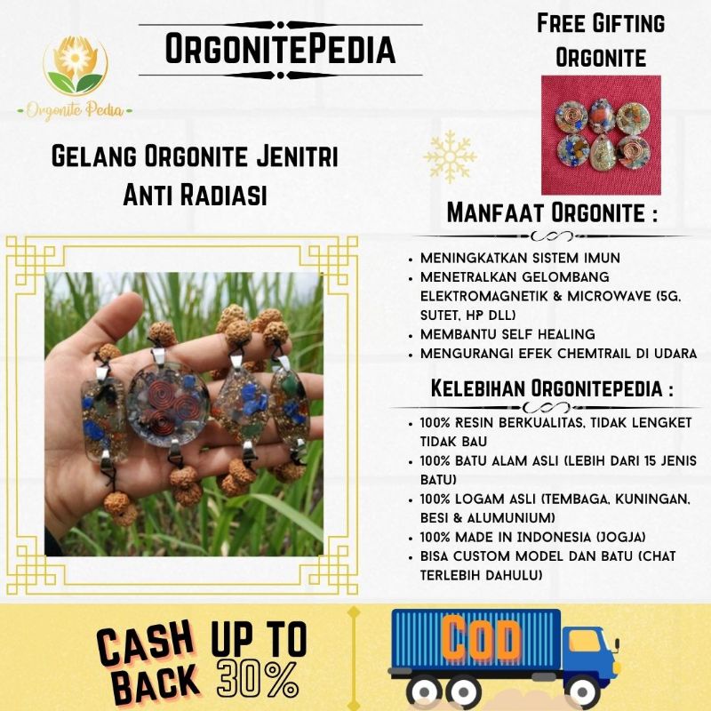 Gelang Orgonite Bracelet Anti Radiasi Jenitri Jinitri Orgonitepedia Emf Protection Anti Radiasi