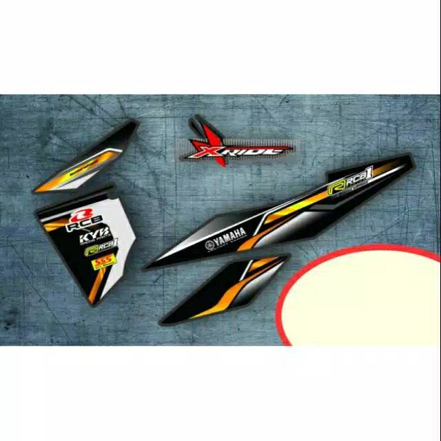 Striping Variasi Motor Yamaha Xride/Stiker motor Yamaha